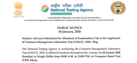 CMAT 2026 Admit Card