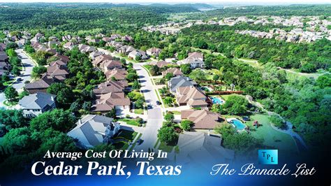 Average Cost Of Living In Cedar Park, TX – The Pinnacle List