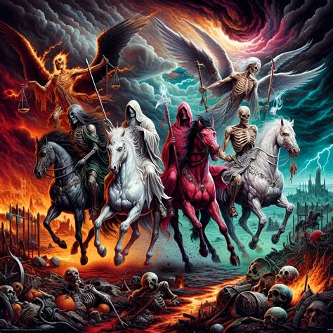 The Four Horseman of the Apocalypse - AI Generated Artwork - NightCafe ...