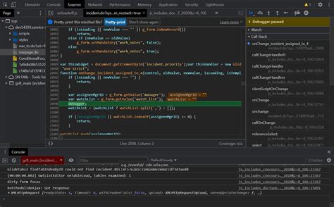 Debugging ServiceNow 的图像结果