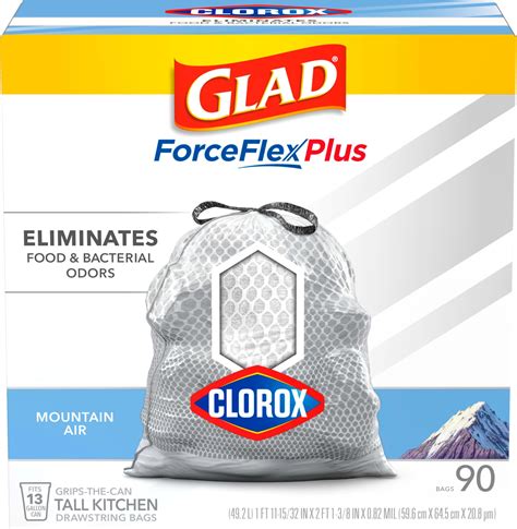 Amazon.com: Glad Tall Kitchen Trash Bags 20 Gallon, XL MaxStrength ...