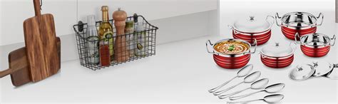 Buy Classic Essentials Stainless Steel Handi Set with Lid (Set of 5 ...