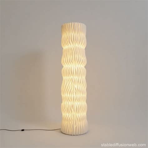 Coral-Inspired Sustainable Floor Lamp | Stable Diffusion Online