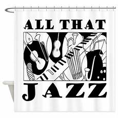 All That Jazz Shower Curtain by Vintage All That Jazz Shower Curtain By Attitudeattic All That Jazz Shower Curtain