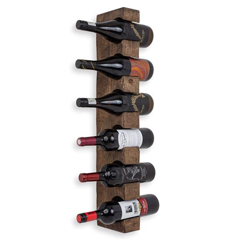 Rustic Wooden Wine Rack | Chopwell Wall Mounted Wine Rack