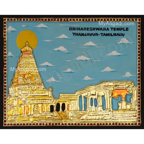 Brihadeshwara temple Tanjore Painting Tanjore Paintings Online, Buy ...