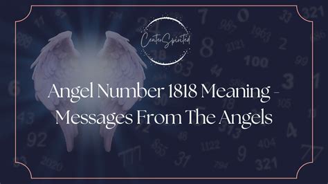 Angel Number 1818 Meaning - Messages From The Angels