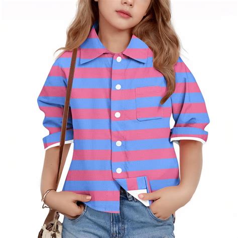 Agkizg Girls Striped Shirts,Toddler Girls Fall Clothing,Kids Long ...