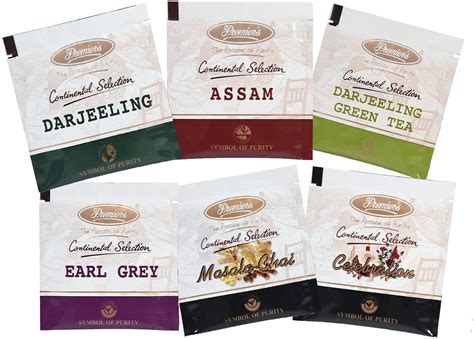 Wooden Gift Box Set with 6 Chambers | 15 Assorted Tea Bags/Chamber ...