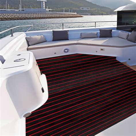 95" EVA Marine Boat Flooring Mat Yacht Faux Teak Decking Sheet Carpet ...