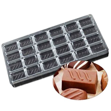 JoyGlobal 24 Cavity Rectangle Cube with 3 Lines Shape Polycarbonate ...