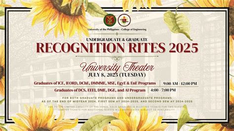 UPD COE Undergraduate & NGSE Graduate Recognition Rites 2025 ...