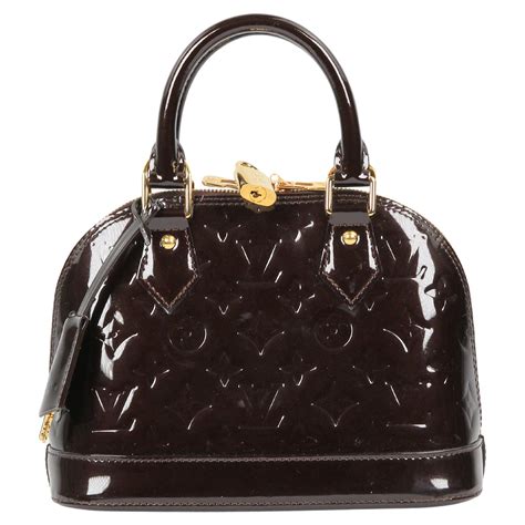 Louis Vuitton Alma BB patent leather handbag For Sale at 1stDibs
