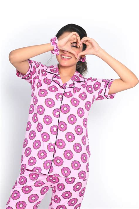 Shop Donut Print Nightsuits and Pyjama Sets for Women | NapStory