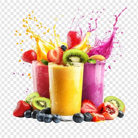 Refreshing fruit smoothies | Premium AI-generated PSD