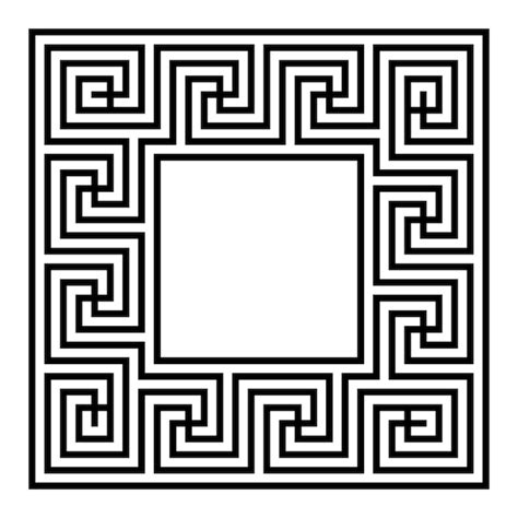 Grecka ramka na klucze Typowe egipskie motywy asyryjskie i greckie ...