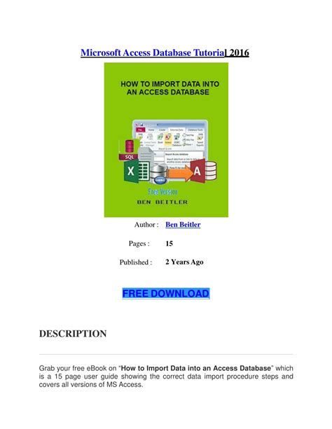 Access Database Tutorial Free 的图像结果
