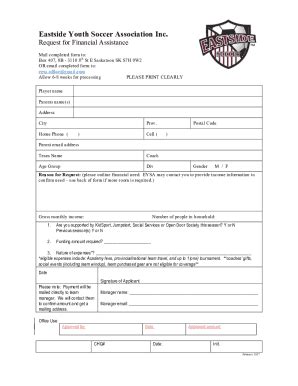 Fillable Online financial assisstance form Fax Email Print - pdfFiller