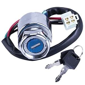 OTOHANS AUTOMOTIVE 4 Wire Pin Key Ignition Switch for Go Kart ATV Quad ...