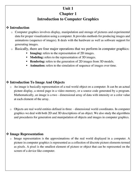 CGA - Unit 1 Chapter 1 - qqqqqqqqqq - Unit 1 Chapter 1 Introduction to ...