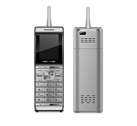 KECHAODA K36 5000maH Battery Big Mobile Phone in Silver Colour : Amazon ...