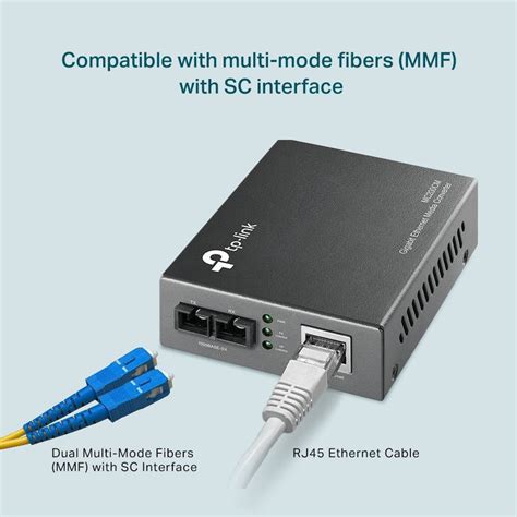 TP - Link MC200CM 10/100/1000Mbps Gigabit Ethernet Multi - Mode Media ...