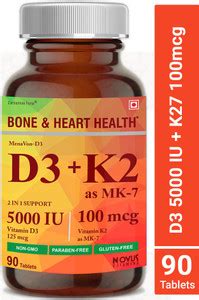 CARBAMIDE FORTE Vitamin D3 5000 IU with Vitamin K2 MK7 100mcg High ...