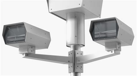 3D model Traffic Control Red Light Camera on Pole | 3D Molier International