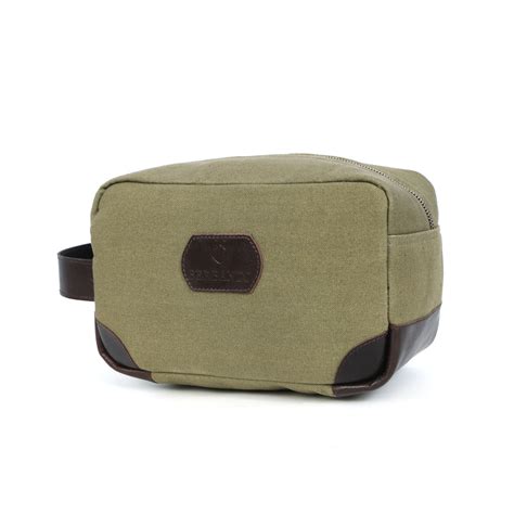 Berbanto Urban Voyager Toiletry Bag – Canvas & Leather Dopp Kit for Men ...