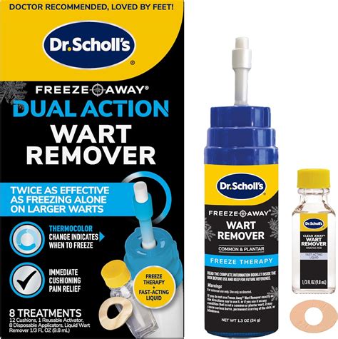 Brandclub - Dr Scholl's Dual Action Freeze Away Wart Remover, 8 ct ...