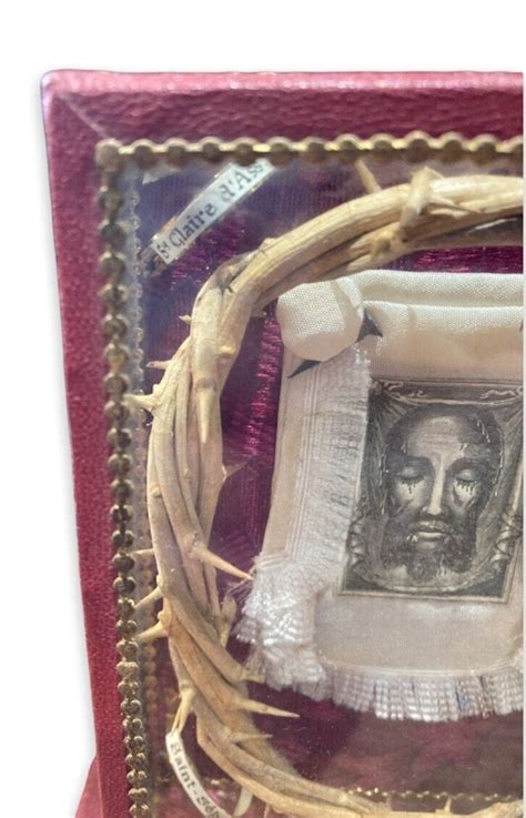 Antique Reliquary Frame Holy Shroud Crown Thorns 4 India | Ubuy
