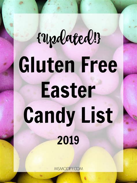 Gluten Free Easter Candy List | MsModify