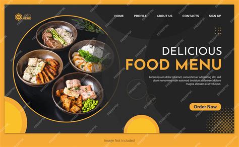 Food Menu Web Page Design 的图像结果