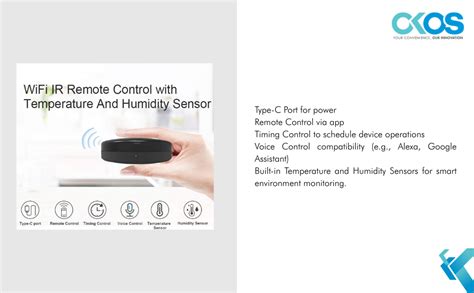 Buy Okos Universal Remote Controller WiFi Universal IR Blaster with ...