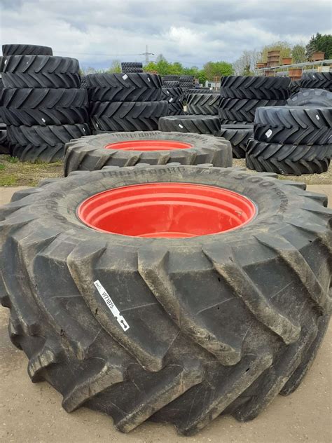 Pair 900/60R42 Trelleborg on fixed rims | Brocks Wheel & Tyre