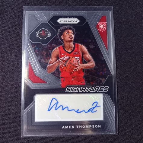 RC アメン トンプソン 直筆サイン 2023-24 Panini Prizm Amen Thompson Rookie Signatures ...