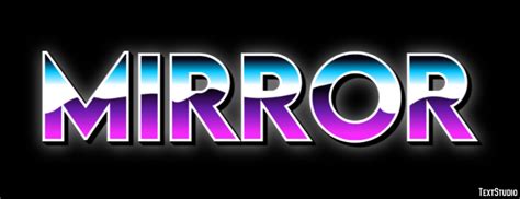 Image result for Mirror Text Design