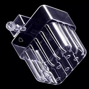 Qpets® Aquarium Plant Holder, Wall Mounted Acrylic Basket for Fish ...