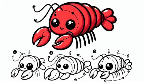 Image result for Simple Lobster Drawing