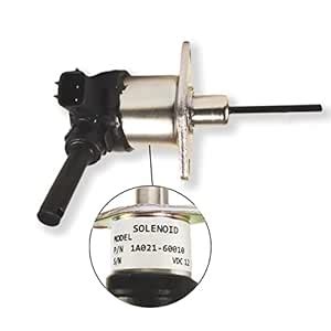 12V Fuel Shut Off Solenoid 1A021-60010 1A021-60015 Fit for Kubota ...