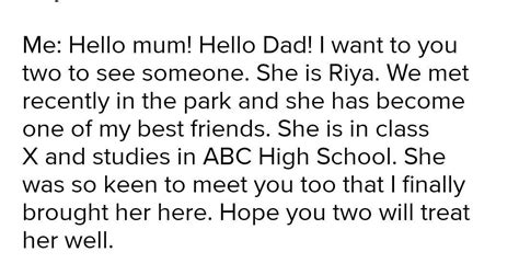 how to introduce your friend to your mother - Brainly.in