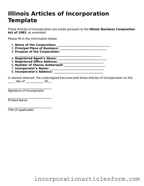 Download Illinois Articles of Incorporation Form ᐈ Articles of ...