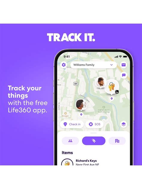 Life360 Tile Mate Keys/Item Finder with Bluetooth Tracker, iOS ...
