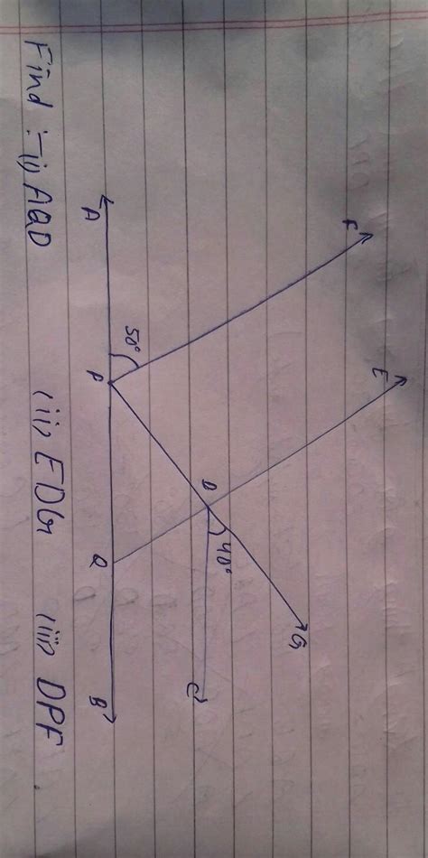 Find answer I mark you BrLLiAnTAPF = 50° , CDG = 40° - Brainly.in
