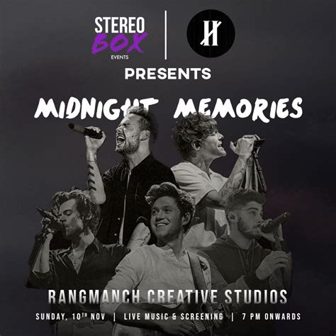 Midnight memories- a tribute to one direction , Rangmanch Creative ...