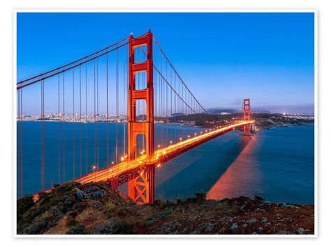 Golden State Bridge At Night The Golden Gate At Night Such An