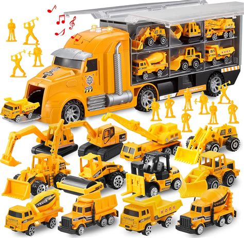 25-in-1 Construction Truck Toy Set with Sounds and India | Ubuy