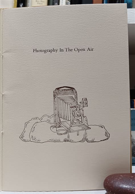 Photography In The Open Air by Thomas A. Clark: Very Good Paperback ...