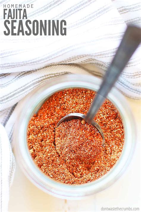 Homemade Fajita Seasoning - Don't Waste the Crumbs