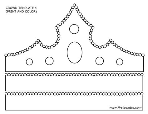 Template Of A Crown